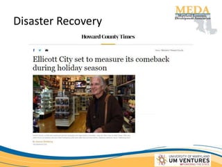 Disaster Recovery
 