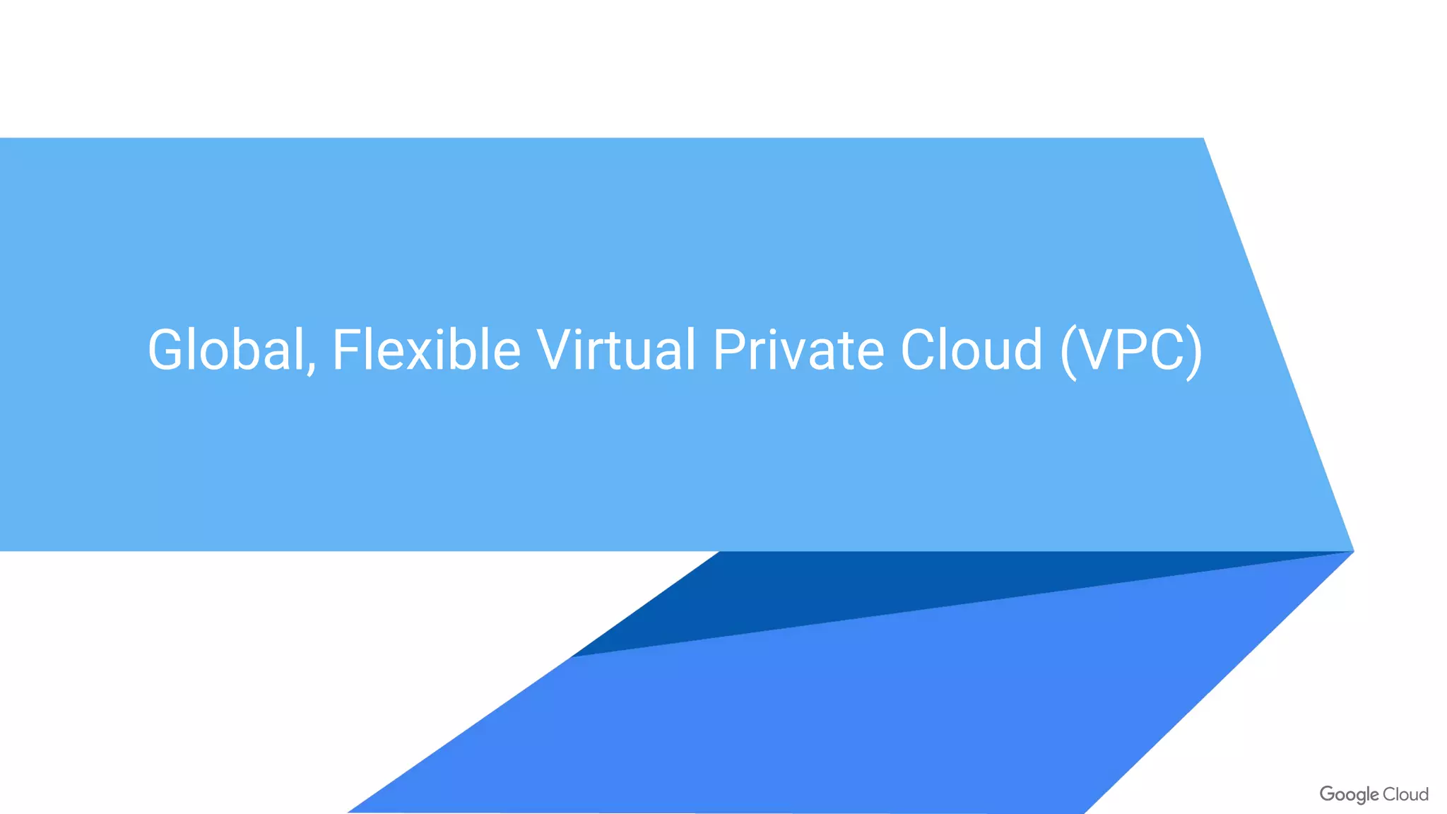 Global, Flexible Virtual Private Cloud (VPC)
 