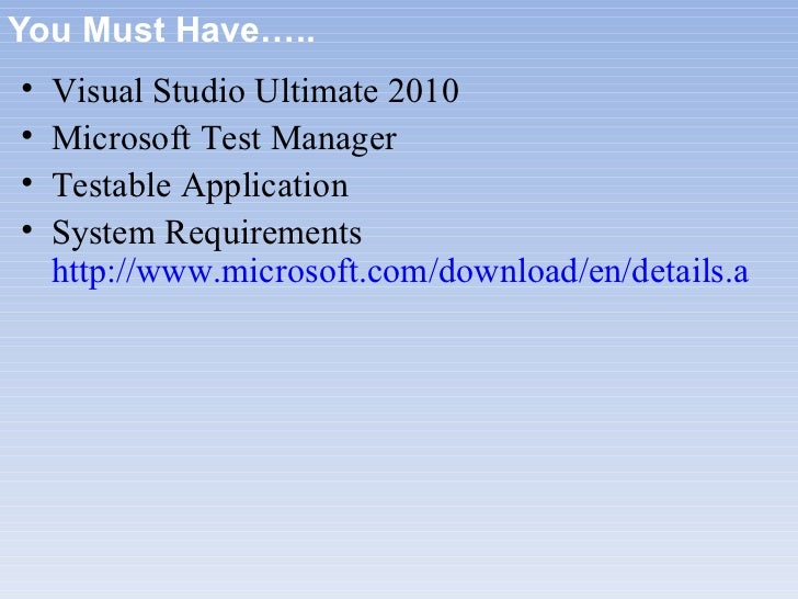 Microsoft visual studio 2010 system requirements - amelabirthday