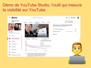 Démo de YouTube Studio, l’outil qui mesure
la visibilité sur YouTube
 