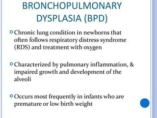 Bpd Rds 1.mnt for pulmonary diseases | PPT