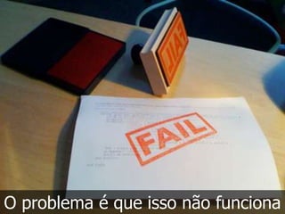 O problema é que isso não funciona
 