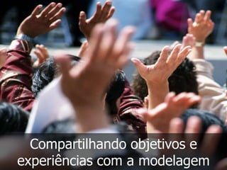 Compartilhando objetivos e
experiências com a modelagem
 
