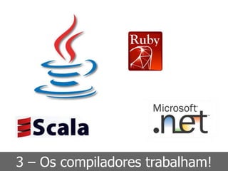 Problemas com a abordagem
3 –tradicional de modelagem
    Os compiladores trabalham!
 