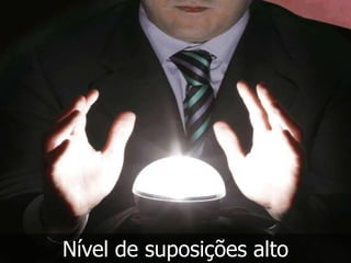 Nível de suposições alto
 