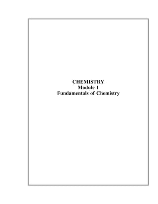 Department of Energy
Fundamentals Handbook
CHEMISTRY
Module 1
Fundamentals of Chemistry
 