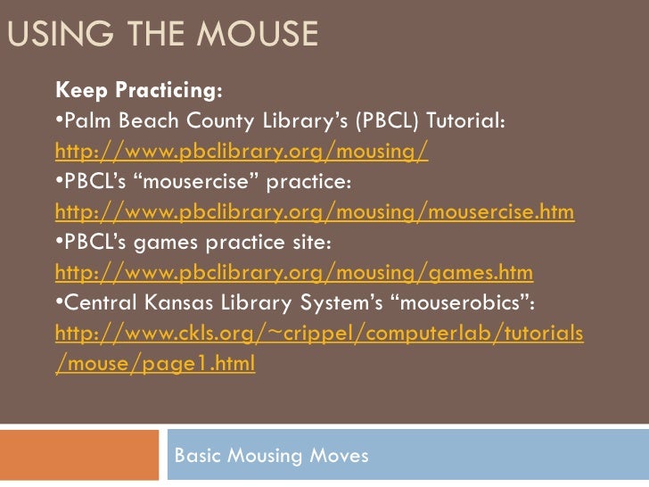 Palm Beach Mouse Tutorial Palm Beach Mouse Tutorial