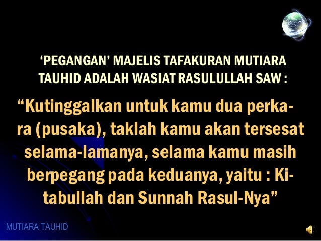 Materi 1: Tafakur - Mulailah dari Tujuan