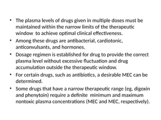 1- MULTIPLE DOSAGE REGIMEN.pptx Pharmacy | PPTX