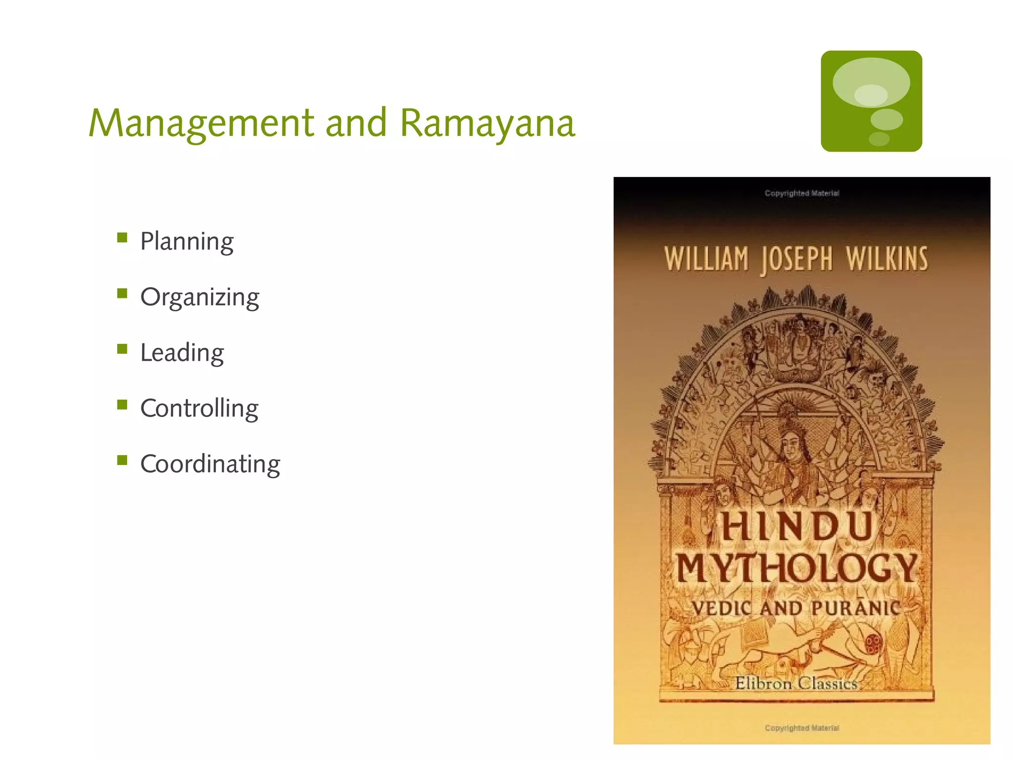 Management lessons from Indian mythology and history | PPT