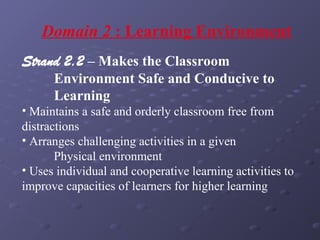 1-NCBTS-Domain-1-7 ( EDUC 10: The teacher and the school curriculum) | PPT
