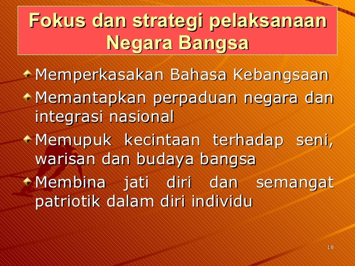 1 Negara Bangsa