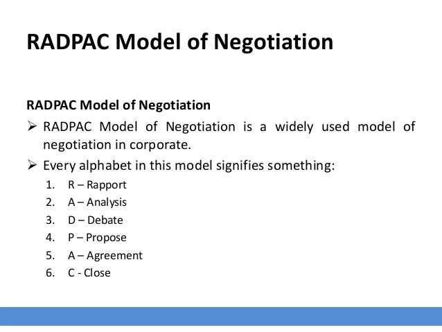 negotiation skills