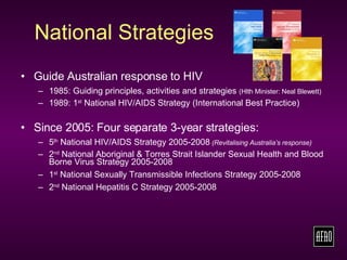 HIV/AIDS National Overview 2008 | PPT