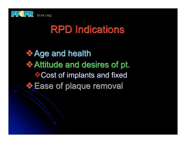 1.(new)introduction and basic components of rpd's | PDF | Dental Health ...