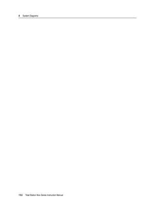 8 System Diagrams
152 Total Station Nivo Series Instruction Manual
 