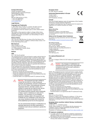 Contact Information
Trimble Navigation Limited
Engineering and Construction Division
5475 Kellenburger Road
Dayton, Ohio 45424-1099
USA
800-538-7800 (toll free in USA)
+1-937-245-5600 Phone
+1-937-233-9004 Fax
www.trimble.com
Legal Notices
Copyright and Trademarks
© 2007-2009, Nikon-Trimble Co. Limited. All rights reserved.
All trademarks are the property of their respective owners.
It is prohibited to alter this manual in part or whole without express
permission.
The contents of this manual are subject to change without notice.
Although every effort has been made to ensure the accuracy of this
manual, please contact your dealer if you find anything in it that is
incorrect or unclear.
Release Notice
This is the July 2009 (Revision A) release of the Total Station Nivo
Series Instruction Manual. It applies to software release version 1.0.0
for the Total Station Nivo series.
Manufacturer
Nikon-Trimble Co., Ltd.
Technoport Mituiseimei Bldg.
16-2, Minamikamata 2-chome, Ota-ku
Tokyo 144-0035 Japan
Notices
USA
FCC 15B Class B satisfied.
This equipment has been tested and found to comply with the limits for
a Class B digital device, pursuant to Part 15 of the FCC Rules. These
limits are designed to provide reasonable protection against harmful
interference in a residential installation. This equipment generates, uses
and can radiate radio frequency energy and, if not installed and used in
accordance with the instructions, may cause harmful interference to
radio communications. However, there is no guarantee that interference
will not occur in a particular installation.
If this equipment does cause harmful interference to radio or television
reception, which can be determined by turning the equipment off and
on, the user is encouraged to try to correct the interference by one or
more of the following measures:
– Reorient or relocate the receiving antenna.
– Increase the separation between the equipment and receiver.
– Connect the equipment into an outlet on a circuit different from that
to which the receiver is connected.
– Consult the dealer or an experienced radio/TV technician for help.
C Warning – This equipment has been certified to
comply with the limits for a Class B personal
computer and peripherals, pursuant to Subpart B of
Part 15 of FCC Rules. Only peripherals (computer
input/output devices, terminals, printers, etc.)
certified to comply with the Class B limits may be
attached to this equipment. Operation with
non-certified personal computer and/or peripherals
is likely to result in interference to radio and TV
reception. The connection of a non-shielded
equipment interface cable to this equipment will
invalidate the FCC Certification of this device and
may cause interference levels which exceed the
limits established by the FCC for this equipment.
You are cautioned that changes or modifications not
expressly approved by the party responsible for
compliance could void your authority to operate the
equipment.
European Union
EU EMC Directive satisfied.
Authorized Representative in Europe
Trimble GmbH
Am Prime Parc 11
65479 Raunheim, Germany
Canada
This Class B digital apparatus meets all requirements of the Canadian
Interference-Causing Equipment Regulations.
Cet appareil numérique de la Class B respecte toutes les exigences du
Règlement sur le matériel brouilleur du Canada.
Taiwan
Battery Recycling
Requirements
The product contains a removable battery.
Taiwanese regulations require that waste batteries
are recycled.
Notice to Our European Union Customers
For product recycling instructions and more information,
please go to:
www.trimble.com/environment/summary.html
Recycling in Europe
To recycle Trimble WEEE,
call: +31 497 53 2430,
and ask for the “WEEE associate,”
or mail a request for recycling instructions to:
Trimble Europe BV
c/o Menlo Worldwide Logistics
Meerheide 45
5521 DZ Eersel, NL
For optional Bluetooth unit
USA
FCC Part 15 Subpart C/RSS-210, OET bulletin 65 supplement C
satisfied
C Caution – Any changes or modifications not
expressly approved by the party responsible for
compliance could void the user's authority to
operate the equipment.
NOTE: This equipment has been tested and found to comply with the
limits for a Class B digital device, pursuant to part 15 of the FCC Rules.
These limits are designed to provide reasonable protection against
harmful interference in a residential installation. This equipment
generates, uses and can radiate radio frequency energy and, if not
installed and used in accordance with the instructions, may cause
harmful interference to radio communications. However, there is no
guarantee that interference will not occur in a particular installation. If
this equipment does cause harmful interference to radio or television
reception, which can be determined by turning the equipment off and
on, the user is encouraged to try to correct the interference by one or
more of the following measures:
– Reorient or relocate the receiving antenna.
– Increase the separation between the equipment and receiver.
– Connect the equipment into an outlet on a circuit different from that
to which the receiver is connected.
– Consult the dealer or an experienced radio/TV technician for help.
Canada
RSS-210 Low Power Device
Operation is subject to the following two conditions: (1) This device
may not cause interference, and (2) this device must accept any
interference, including interference that may cause undesired operation
of the device.
European Union countries, Iceland, Norway, Liechtenstein,
Turkey, Swiss
EN300 328v1.7.1, EN50360 satisfied
Hereby, Nikon-Trimble Co., Ltd., declares that this instrument is in
compliance with the essential requirements and other relevant
provisions of Directive 1999/5/EC.
Declaration of Conformity available at http://www.nikon-trimble.com/
RF exposure compliance
1) To comply with FCC/IC RF exposure compliance requirements, a
separation distance of at least 20 cm must be maintained between
the antenna of this device and all persons.
2) This transmitter must not be co-located or operating in conjunction
with any other antenna or transmitter.
 