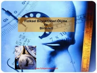 Fiziksel Büyüklükleri Ölçme  Ve  Birimleri www.fizikpenceresi.com 