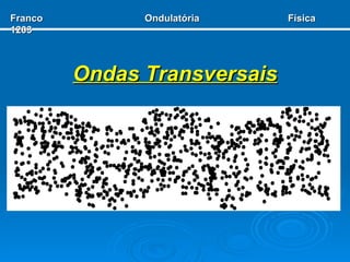 Ondas Transversais Franco  Ondulatória  Física 1203 