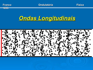 Ondas Longitudinais Franco  Ondulatória  Física 1203 