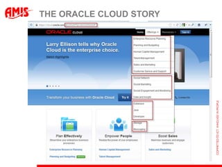 THE ORACLE CLOUD STORY
 