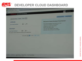 DEVELOPER CLOUD DASHBOARD
 