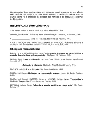 1. O VíDeo Na Sala De Aula   2