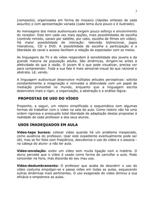 1. O VíDeo Na Sala De Aula   2