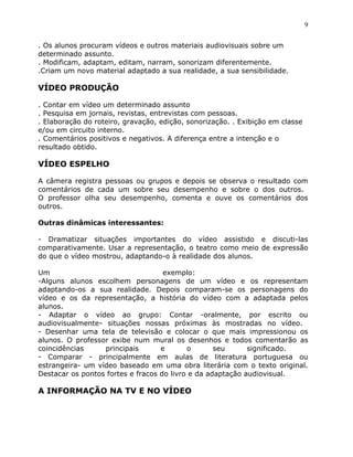 1. O VíDeo Na Sala De Aula   2