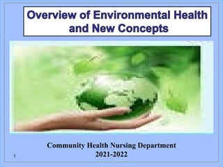 Community Health Nursing Department
2021-2022
Community Health Nursing Department
2021-2022
1
 