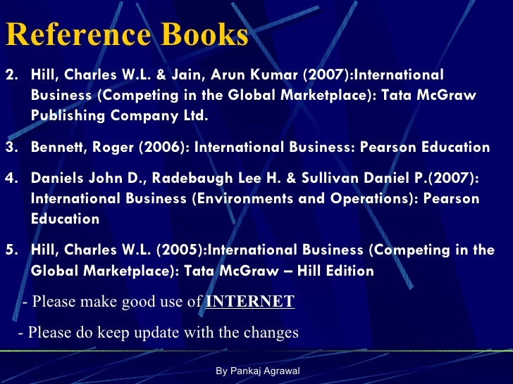 International Business Charles Hill International Edition Text