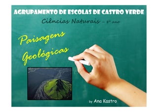 AGRUPAMENTO DE ESCOLAS DE CASTRO VERDE
Ciências Naturais – 8º ano
by Ana Kastro
 