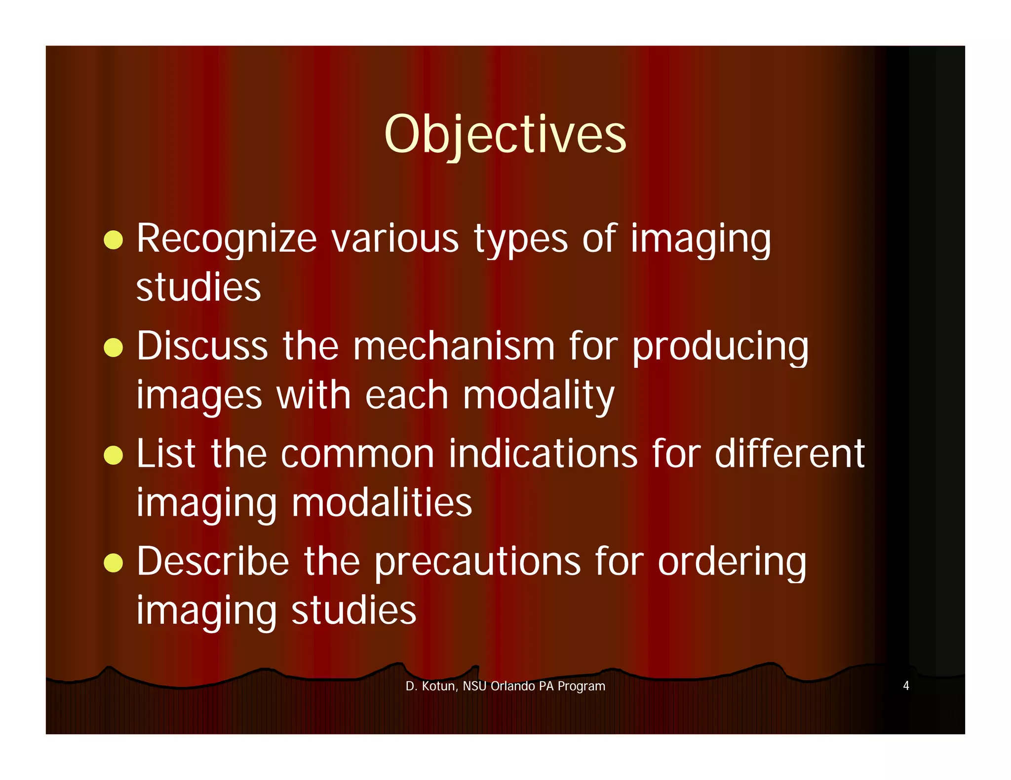 Introduction to Medical Imaging