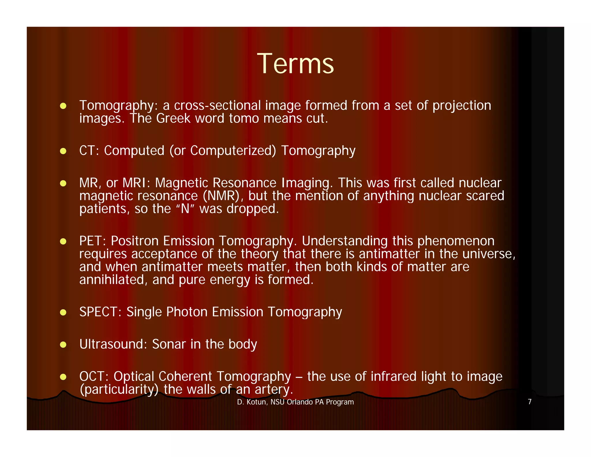 Introduction to Medical Imaging