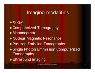 Introduction to Medical Imaging