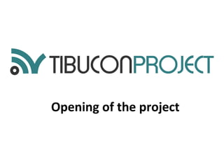 Opening of the project
 