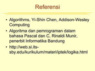 penggunaan algoritma wagner-fischer untuk melakukan... 1 - Pengantar logika & algoritma.ppt