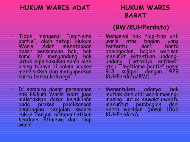 Perbedaan Hukum Adat Dan Hukum Barat Terkait Perbedaan