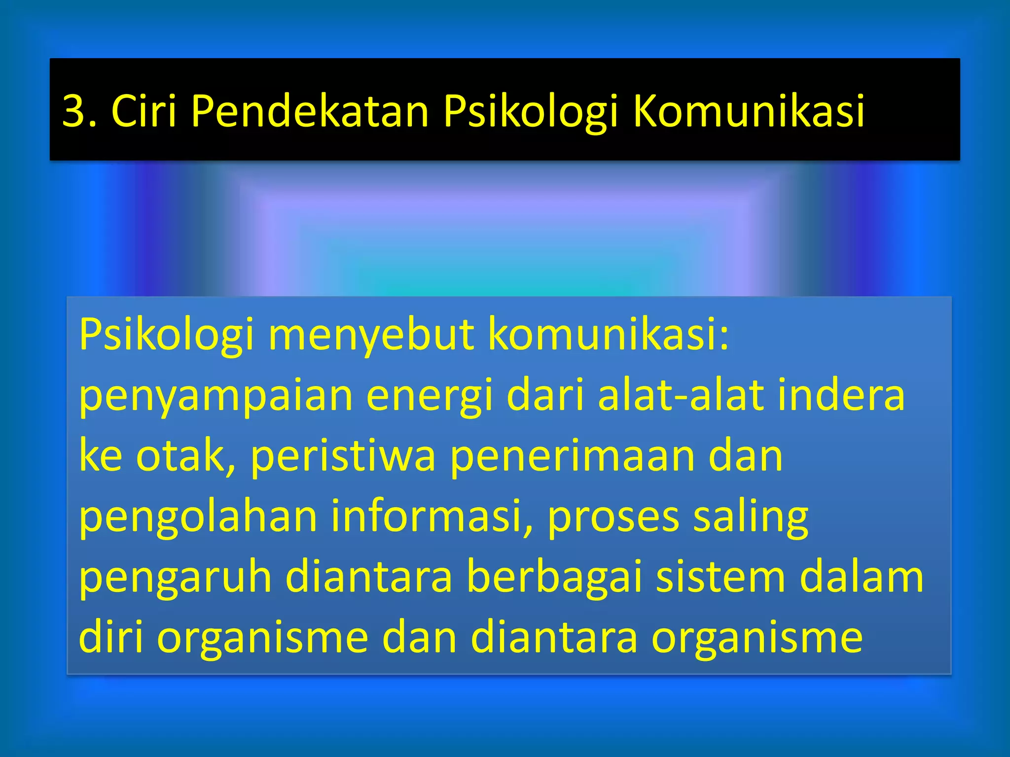 pengertian dan ruang lingkup psikologi komunikasi PPTX