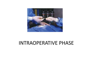 INTRAOPERATIVE PHASE
 