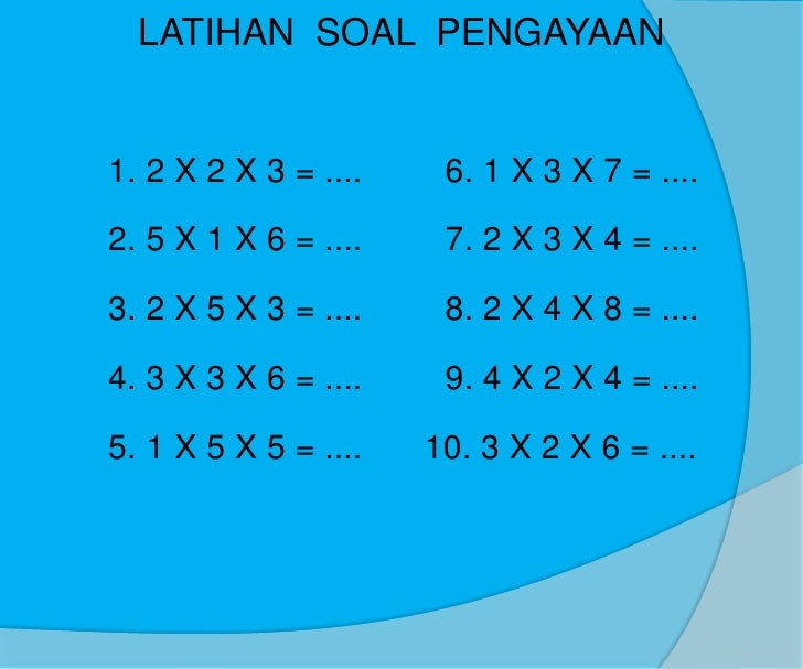 Soal Matematika Perkalian Kelas 2 Sd