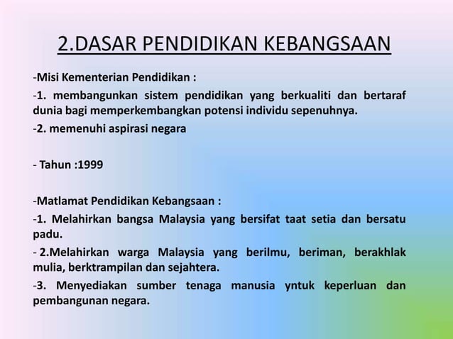 Dampak Kebijakan Pendidikan