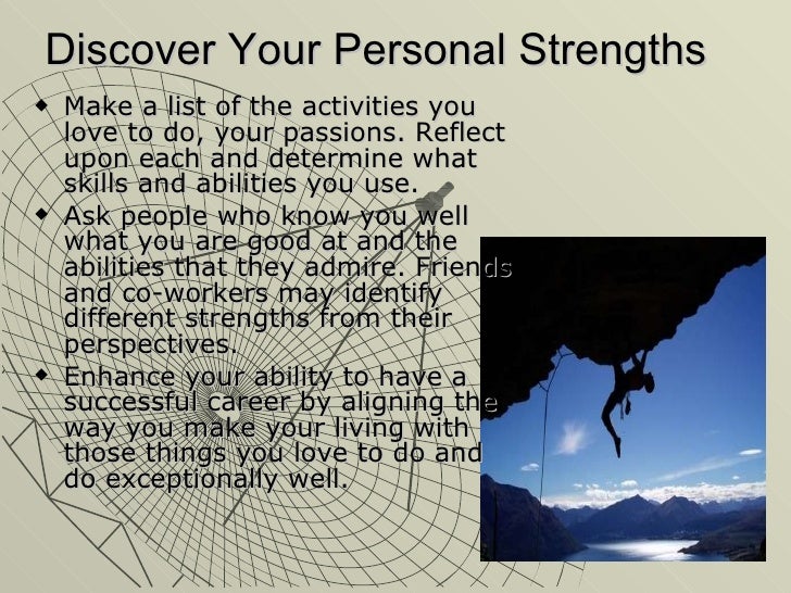 1 personal strengths workshop what are your personal strengths