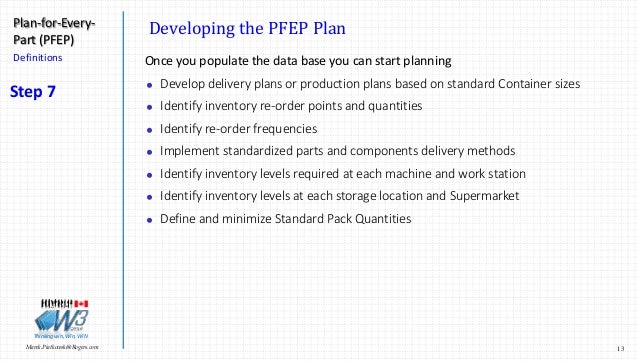 plan for every part pfep introduction november 2016