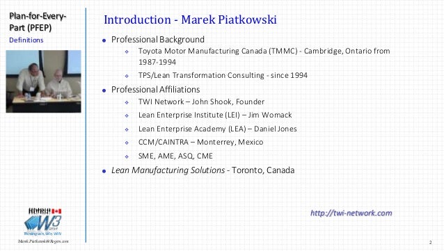 plan for every part pfep introduction november 2016
