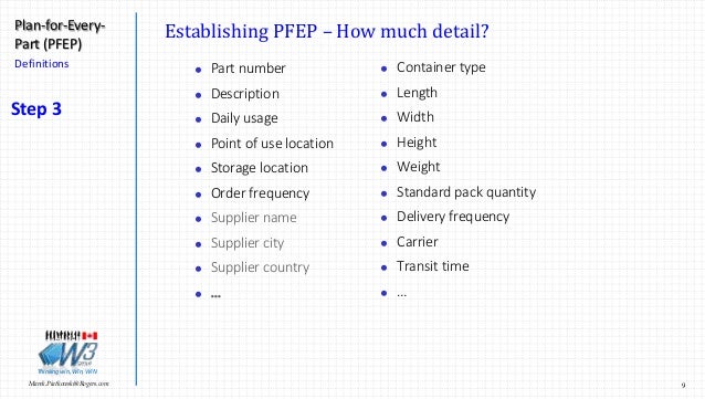 plan for every part pfep introduction november 2016