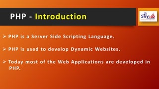 1 - PHP Introduction.pdf