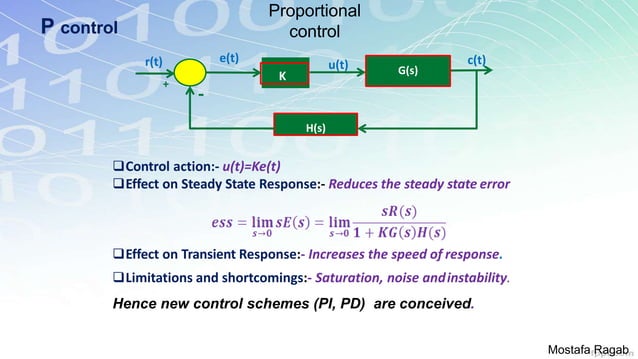 Proportional integral and derivative PID controller