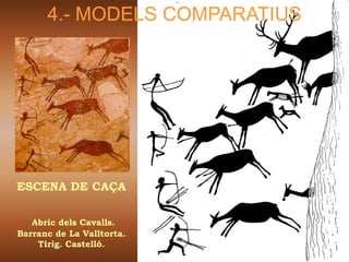 4.- MODELS COMPARATIUS




ESCENA DE CAÇA


   Abric dels Cavalls.
Barranc de La Valltorta.
    Tirig. Castelló.
 