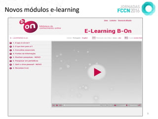 20-04-2016 Jornadas 2016 @ UAlg 3
Novos módulos e-learning
 